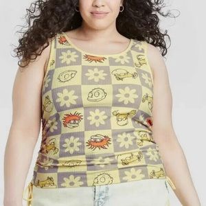 Rugrats women cinched cropped graphic tank top